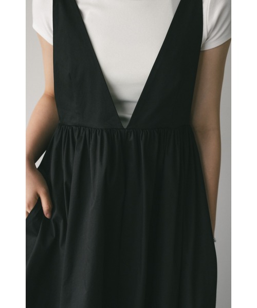 STYLEMIXER(スタイルミキサー)の「バックメッシュジャンパースカート(ジャンパースカート・レディース・ベージュ/ブラック・SMALL/MEDIUM)」の10枚目の写真