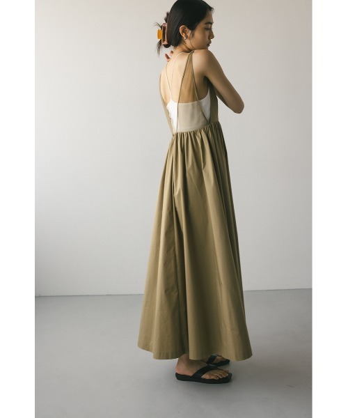 STYLEMIXER(スタイルミキサー)の「バックメッシュジャンパースカート(ジャンパースカート・レディース・ベージュ/ブラック・SMALL/MEDIUM)」の14枚目の写真