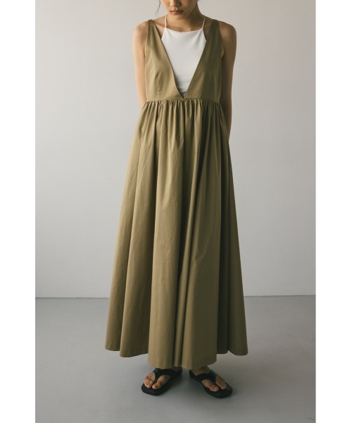 STYLEMIXER(スタイルミキサー)の「バックメッシュジャンパースカート(ジャンパースカート・レディース・ベージュ/ブラック・SMALL/MEDIUM)」の15枚目の写真