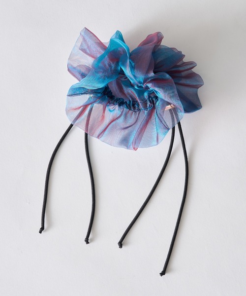 GOLDY（ゴールディ）の「【GOLDY】別注カラー＆新色追加！ドローストリング シアー シュシュ / 6240503/6250751 パーティー/結婚式/オケージョン/謝恩会/成人式/同窓会/お呼ばれ（シュシュ・レディース・グレー/カーキ/ブラック/ホワイト/ブルー/ワイン/その他1/その他2/ゴールド/ピンク/グリーン/ホワイト系その他2/ブルー系その他2/ライトピンク/ブルー系その他3・FREE）」の21枚目の写真