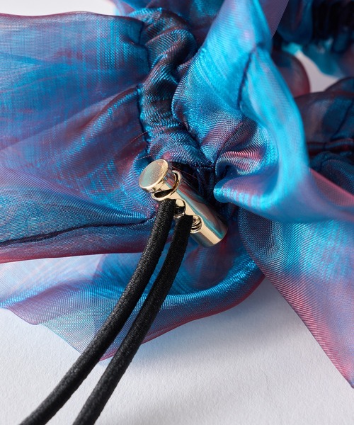 GOLDY（ゴールディ）の「【GOLDY】別注カラー＆新色追加！ドローストリング シアー シュシュ / 6240503/6250751 パーティー/結婚式/オケージョン/謝恩会/成人式/同窓会/お呼ばれ（シュシュ・レディース・グレー/カーキ/ブラック/ホワイト/ブルー/ワイン/その他1/その他2/ゴールド/ピンク/グリーン/ホワイト系その他2/ブルー系その他2/ライトピンク/ブルー系その他3・FREE）」の22枚目の写真