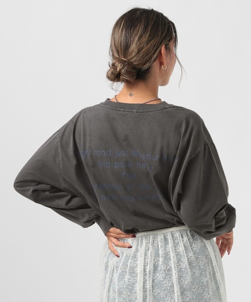 新品☆完売☆BAYFLOW ベイフロー 潮加工 ピグメントカットツイルパンツ スリム スウェット M ネイビー セール[程よい肉感の裏毛素材]カットオフネック刺繍プルオーバー