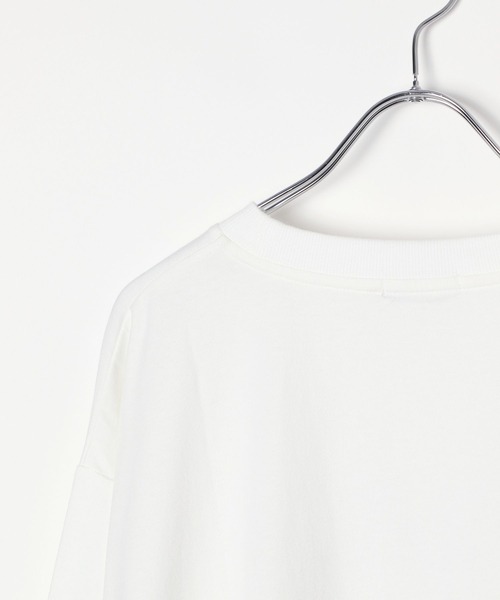 BAYFLOW（ベイフロー）の「[オーバーサイズ]ピグメントロゴロンＴ（Tシャツ/カットソー・レディース・ピンク/チャコール/グリーン/ブラウン/カーキ/オフホワイト・SMALL/MEDIUM）」の12枚目の写真