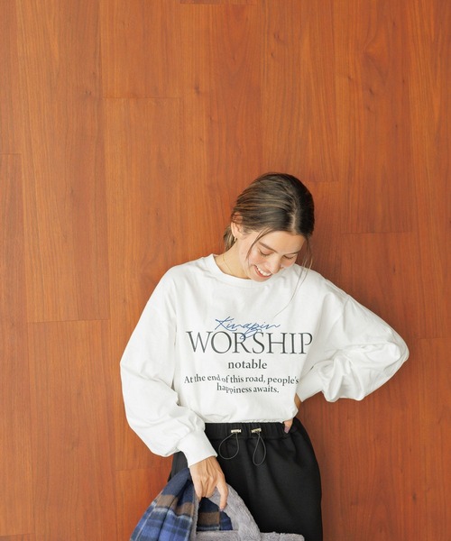 セール】[オーバーサイズ]ピグメントロゴロンT（Tシャツ/カットソー