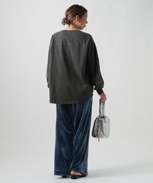 セール】[オーバーサイズ]ピグメントロゴロンT（Tシャツ/カットソー