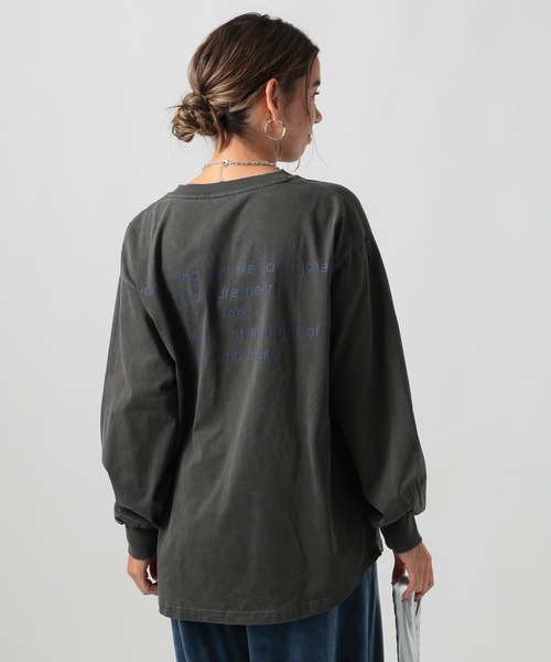 セール】[オーバーサイズ]ピグメントロゴロンT（Tシャツ/カットソー