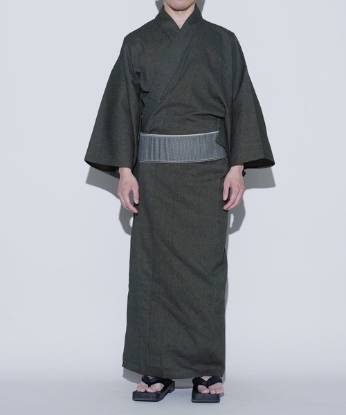 【新品未使用】ISETANxルパン三世 コラボ浴衣　メンズ BAYBLO 浴衣 (TI)「ユニセックス」しじら織 甚平 メンズ