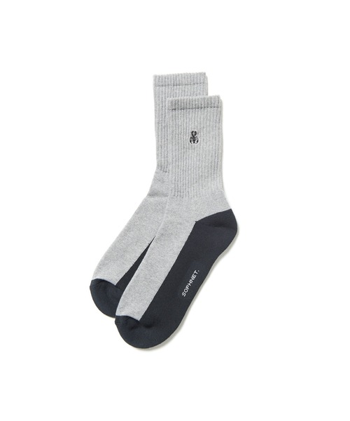 SOPHNET.（ソフネット）の「RIBBED DAILY SOCKS（ソックス/靴下・メンズ・グレー/ブラック/ホワイト・LARGE/MEDIUM）」の3枚目の写真