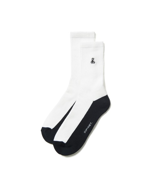 SOPHNET.（ソフネット）の「RIBBED DAILY SOCKS（ソックス/靴下・メンズ・グレー/ブラック/ホワイト・LARGE/MEDIUM）」の2枚目の写真