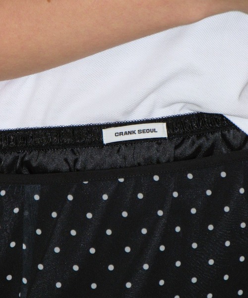 CRANK（クランク）の「CRANK／ドットレイヤードスカート（スカート・レディース・ブラック・SMALL）」の7枚目の写真