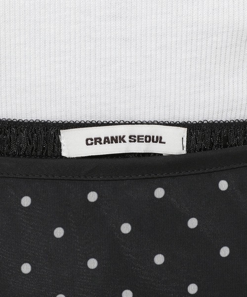 CRANK（クランク）の「CRANK／ドットレイヤードスカート（スカート・レディース・ブラック・SMALL）」の18枚目の写真