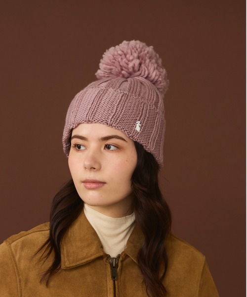 arth（アース）の「arth  Big Ponpon Watch / アース（ニットキャップ/ビーニー・レディース・イエロー/ライトパープル/ブラック・FREE）」の8枚目の写真