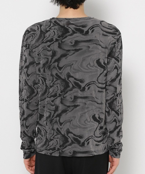 HARE（ハレ）の「シアーマーブルプリントカットソー(HARE)（Tシャツ/カットソー・メンズ・グレー/ブラック・SMALL/MEDIUM）」の15枚目の写真