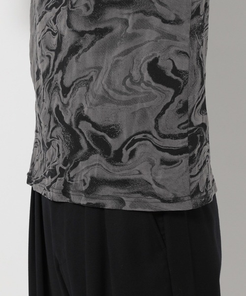 HARE（ハレ）の「シアーマーブルプリントカットソー(HARE)（Tシャツ/カットソー・メンズ・グレー/ブラック・SMALL/MEDIUM）」の12枚目の写真