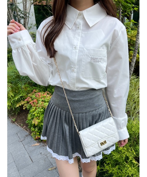 Round hem short SH ラウンドヘムショートシャツ Round hem short SH ラウンドヘムショートシャツ（シャツ