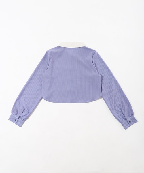 PHILLY（フィリー）の「【PHILLY】ショートラウンドヘムブラウス（シャツ/ブラウス・レディース・ブルー/ホワイト・FREE）」の22枚目の写真