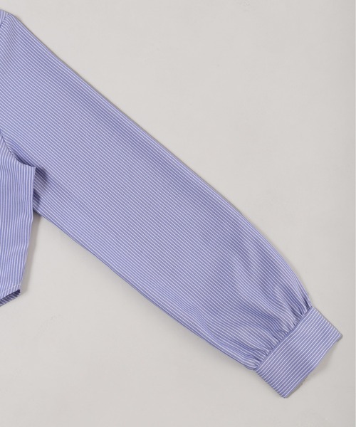 PHILLY（フィリー）の「【PHILLY】ショートラウンドヘムブラウス（シャツ/ブラウス・レディース・ブルー/ホワイト・FREE）」の21枚目の写真