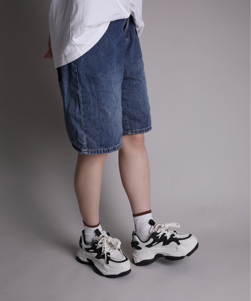 shoes365（シューズスリーシックスファイヴ）の「【shoes365】ダブル紐デザイン厚底メッシュスニーカー（スニーカー・レディース・ブラック/ホワイト・22.5cm/23.0cm/23.5cm/24.0cm/24.5cm/25.0cm）」の15枚目の写真