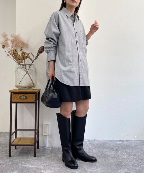 fredy emue(フレディエミュ)の「FR刺繍ベーシックシャツ(シャツ/ブラウス・レディース・オフホワイト/グレー/ブルー系その他/ピンク系その他/ベビーピンク/サックスブルー・38)」の21枚目の写真