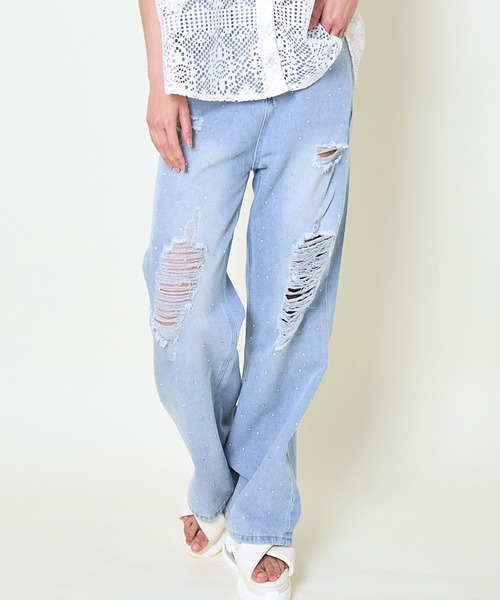 F422 新品未使用 タグ付 XL 13 イタリヤ ライナー デニム レディース F422 新品未使用 タグ付 XL 13 イタリヤ ライナー デニム レディース