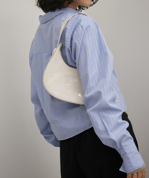 Aunt Marie's（アントマリーズ）の「エナメルムーンワンハンドルミニバッグ（ハンドバッグ・レディース・アイボリー/ブラック/レッド・FREE）」の16枚目の写真