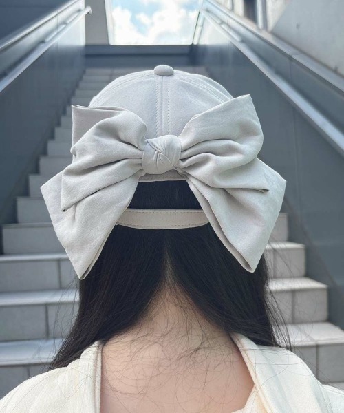 F i.n.t（フィント）の「バックリボンキャップ/fint（キャップ・レディース・ライトピンク/アイボリー/ブラック・FREE）」の18枚目の写真