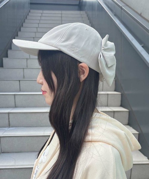 F i.n.t（フィント）の「バックリボンキャップ/fint（キャップ・レディース・ライトピンク/アイボリー/ブラック・FREE）」の19枚目の写真