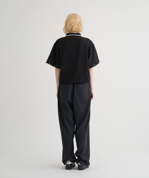 2wayシャツ　ウォッシュブラック SLY | FRONTZIP 2WAY トップス (シャツ・ブラウス ) |SHEL'TTER