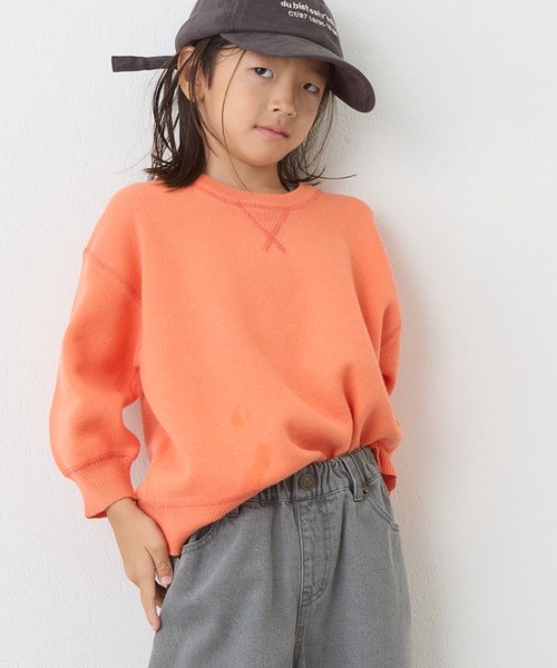 CIAOPANIC TYPY（チャオパニックティピー）の「【新色追加】【KIDS】スウェットライクニットプルオーバー（ニット/セーター・キッズ・ピンク/レッド/ブルー/オレンジ/オフホワイト/ブラック・SMALL/MEDIUM/LARGE/X-LARGE/XX-LARGE）」の17枚目の写真