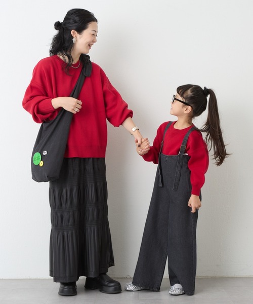 CIAOPANIC TYPY（チャオパニックティピー）の「【新色追加】【KIDS】スウェットライクニットプルオーバー（ニット/セーター・キッズ・ピンク/レッド/ブルー/オレンジ/オフホワイト/ブラック・SMALL/MEDIUM/LARGE/X-LARGE/XX-LARGE）」の14枚目の写真