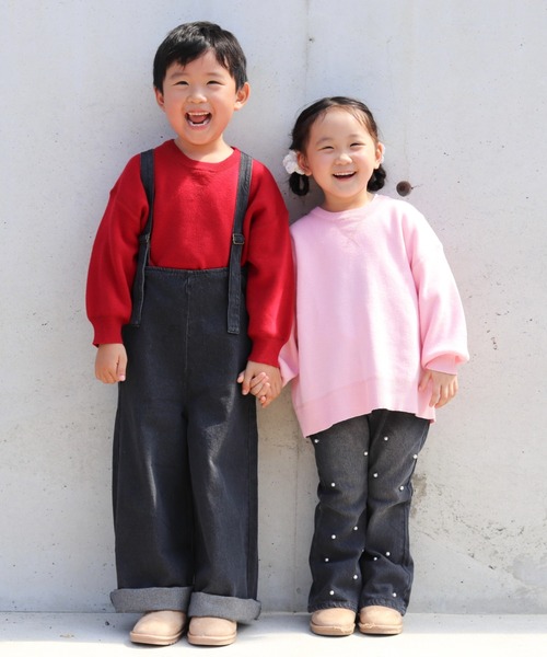 CIAOPANIC TYPY（チャオパニックティピー）の「【新色追加】【KIDS】スウェットライクニットプルオーバー（ニット/セーター・キッズ・ピンク/レッド/ブルー/オレンジ/オフホワイト/ブラック・SMALL/MEDIUM/LARGE/X-LARGE/XX-LARGE）」の18枚目の写真