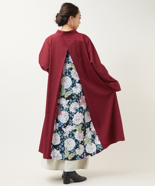 【未使用】倭物やカヤ 花ざかり 八掛 羽織 花柄 ライトアウター 黒 Amazon.co.jp: 花ざかり 羽織り 花柄 八掛 秋冬 ポリエステル