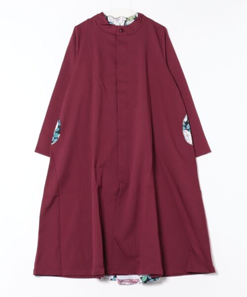 カヤ（カヤ）の「【カヤ】花よせ八掛長羽織（その他アウター・レディース・ネイビー/グリーン/ブラック/ボルドー・FREE）」の17枚目の写真