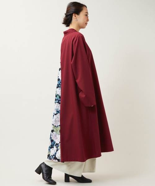 カヤ（カヤ）の「【カヤ】花よせ八掛長羽織（その他アウター・レディース・ネイビー/グリーン/ブラック/ボルドー・FREE）」の20枚目の写真