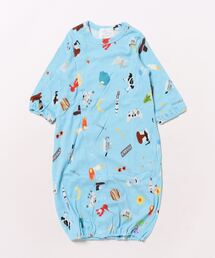 hakka baby（ハッカベビー）の「[ベビー]hakka　kids×Aki　ishibashi　スペースパーティープリント半袖ワンピース（ロンパース）」