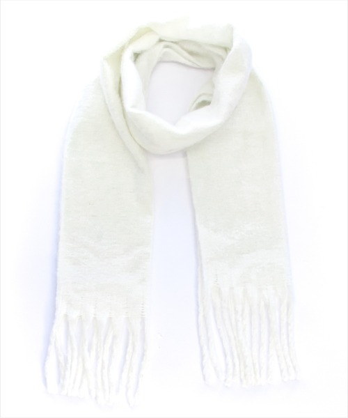 clear（クリア）の「【11色展開】フリンジボリュームマフラー[厚手　もこもこ感　大人 カジュアル 着回し抜群 ]≪再入荷≫（マフラー・レディース・レッド/ブルー/サックスブルー/アイボリー/グリーン/ピンク/ブルー系その他/イエロー/マルチ/ピンク系その他/ブラック・F）」の18枚目の写真