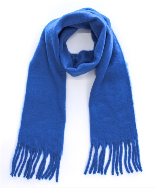 clear（クリア）の「【11色展開】フリンジボリュームマフラー[厚手　もこもこ感　大人 カジュアル 着回し抜群 ]≪再入荷≫（マフラー・レディース・レッド/ブルー/サックスブルー/アイボリー/グリーン/ピンク/ブルー系その他/イエロー/マルチ/ピンク系その他/ブラック・F）」の16枚目の写真