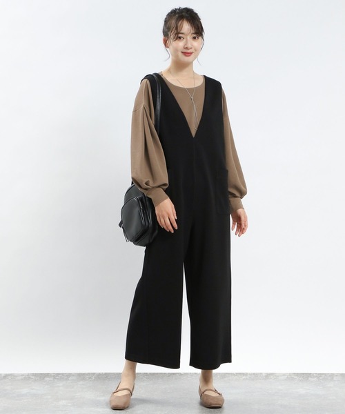 GLOBAL WORK Smile Seed Store（グローバルワーク スマイルシードストア）の「フクレジャガード袖ボリューム/121896（Tシャツ/カットソー・レディース・モカ/チャコール/ブラック/グレイッシュベージュ・X-LARGE/LARGE/SMALL/MEDIUM）」の12枚目の写真