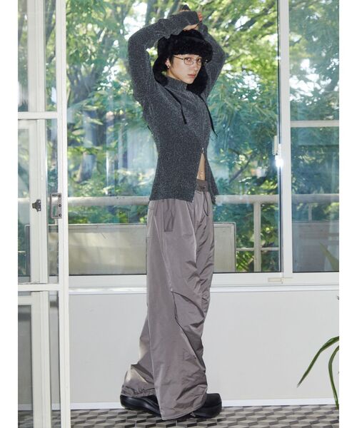 VEQUM(VEQUM)の「【VEQUM】ZIP FIT KNIT(ニット/セーター・レディース・カーキ/ブラック/グレー/ネイビー・FREE)」の8枚目の写真