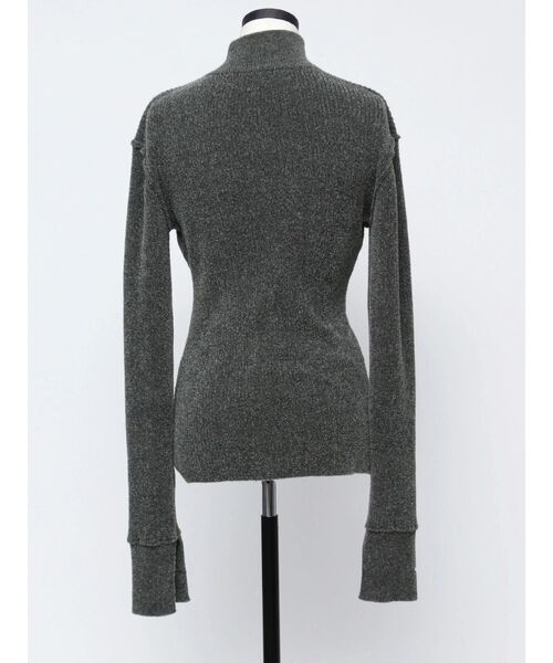 VEQUM(VEQUM)の「【VEQUM】ZIP FIT KNIT(ニット/セーター・レディース・カーキ/ブラック/グレー/ネイビー・FREE)」の21枚目の写真