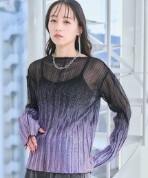 HARE | デザインラメシアートップス(HARE)(Tシャツ/カットソー)