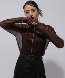 HARE | デザインラメシアートップス(HARE)(Tシャツ/カットソー)