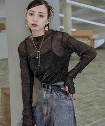 HARE | デザインラメシアートップス(HARE)(Tシャツ/カットソー)