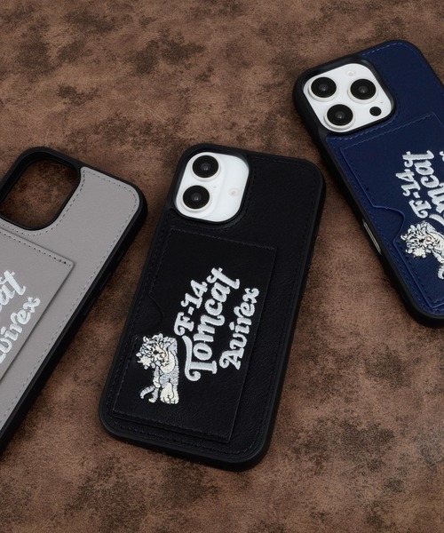 アンティークフォト　アンブロタイプ　ヒゲの男性 フルケース iPhone16 iPhone16Pro アヴィレックス [ポケット付き刺繍背面