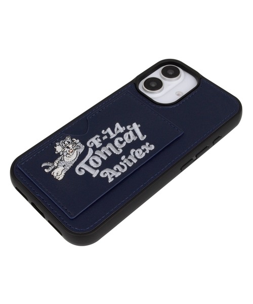 AVIREX（アヴィレックス）の「iPhone16 iPhone16Pro アヴィレックス [ポケット付き刺繍背面]（スマホケース/カバー・メンズ・ブラック/グレー/ネイビー・iPhone 16/iPhone 16 Pro）」の10枚目の写真