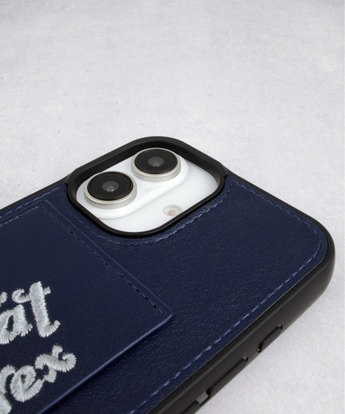 AVIREX（アヴィレックス）の「iPhone16 iPhone16Pro アヴィレックス [ポケット付き刺繍背面]（スマホケース/カバー・メンズ・ブラック/グレー/ネイビー・iPhone 16/iPhone 16 Pro）」の13枚目の写真