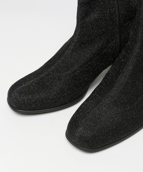niko and...(ニコアンド)の「オリジナルラメストレッチブーツ(ブーツ・レディース・シルバー/ブラック・SMALL/MEDIUM/LARGE)」の5枚目の写真