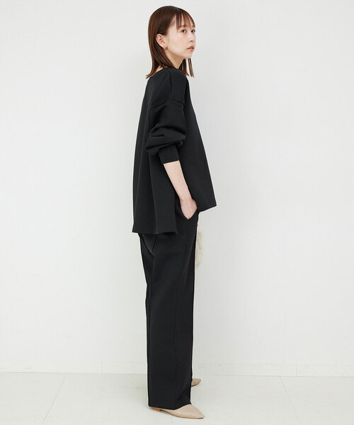 SLOBE IENA（スローブイエナ）の「ダンボールスキッパープルオーバー（スウェット・レディース・ブラック/ネイビー・FREE）」の5枚目の写真