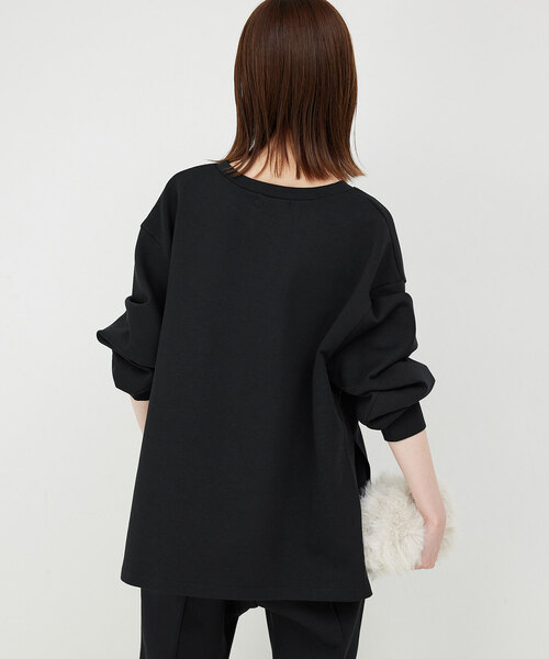 SLOBE IENA（スローブイエナ）の「ダンボールスキッパープルオーバー（スウェット・レディース・ブラック/ネイビー・FREE）」の10枚目の写真