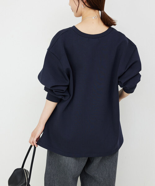 SLOBE IENA（スローブイエナ）の「ダンボールスキッパープルオーバー（スウェット・レディース・ブラック/ネイビー・FREE）」の18枚目の写真